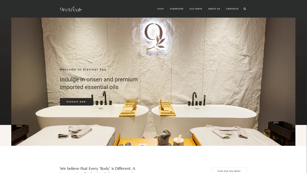 9retreat Sdn Bhd website preview