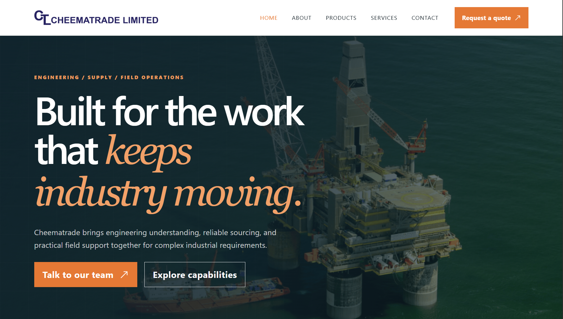 Cheematrade Limited website preview